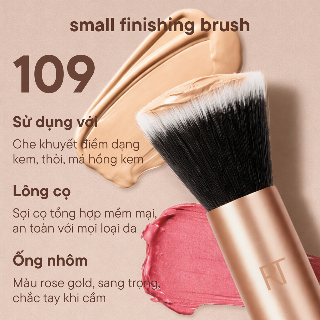 Cọ Hoàn Thiện Lớp Trang Điểm RT Real Techniques Small Finishing Brush R109